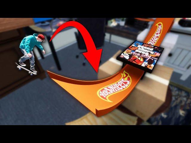 SKATEBOARDING A HOT WHEELS TRACK! (Skater XL)