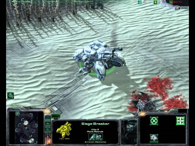 Starcraft II Terran Special Units - Siege Breaker (HD)