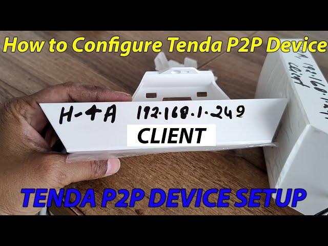 How to Configure Tenda P2P Client Mode | Tenda Point To Point