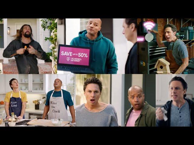 T-Mobile Commercials Compilation Zach Braff and Donald Faison Musical Ads Review