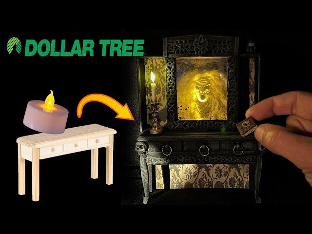 Dollar Tree Halloween Haunted  Furniture Makeover SPOOKY GHOST | WITCH Diorama