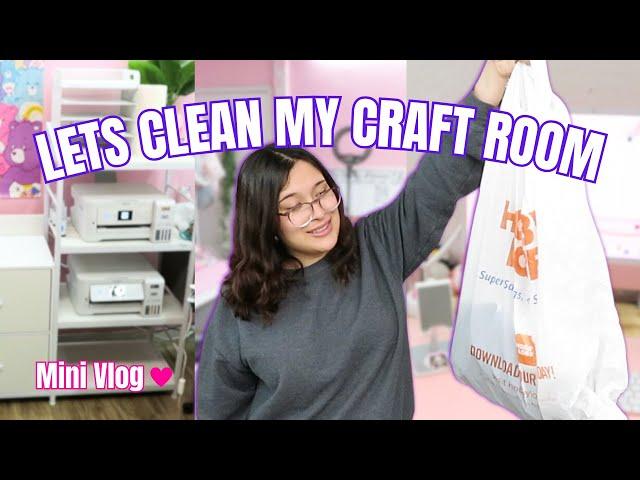 CLEAN MY CRAFT ROOM | HANGOUT WITH ME 