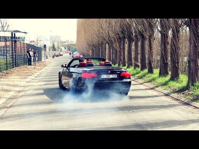 Triple BMW M3 MASSIVE BURNOUTS - e92-e93 gang at Cars & Coffee