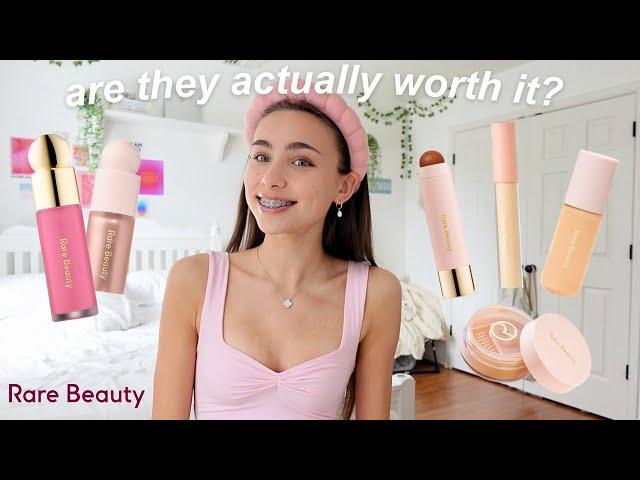 doing my makeup using *ONLY* rare beauty products