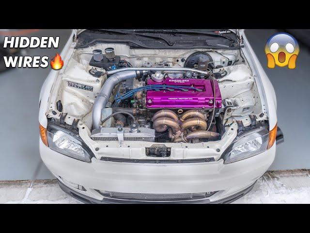 How To Wire Tuck Your Engine Bay and Relocate The Fuse Box for Honda Civic 1992-2000