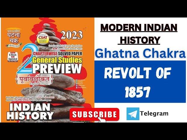 Revolt of 1857 | Ghatnachakra Modern history #competitiveexams #uppsc #exam #studyfocus #gk #upsc