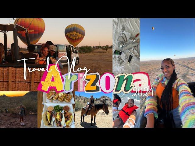 Phoenix, Arizona Travel Vlog : Hot Air Balloon Ride, WonderSpaces, Horseback Riding, Scottsdale etc