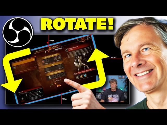 How to rotate a video in obs