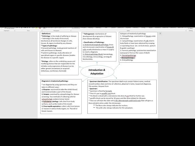 Pathology 1+2   Mohammed Shatnawi