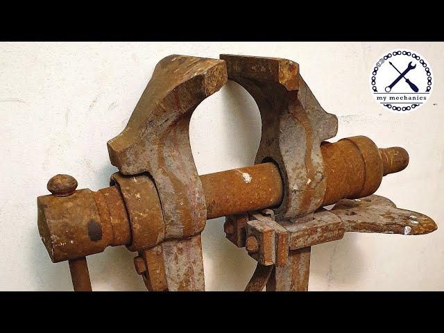 Huge Rusty Leg Vice - Perfect Restoration