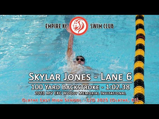 Skylar Jones - c/o 2025 - 100 Yard Backstroke - Empire KC Swim Club