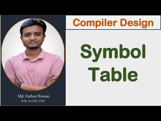 Lec: 31 | Symbol Table | Compiler Design | Bangla Tutorial