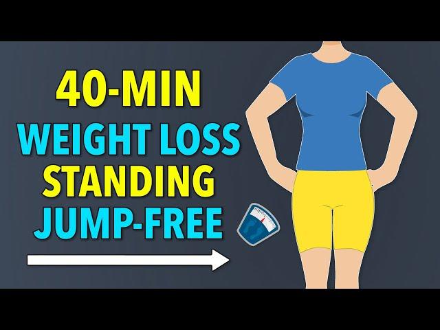 Easy Weight Loss Standing Exercises: 40-Minute Jump-Free Workout To Lose Weight