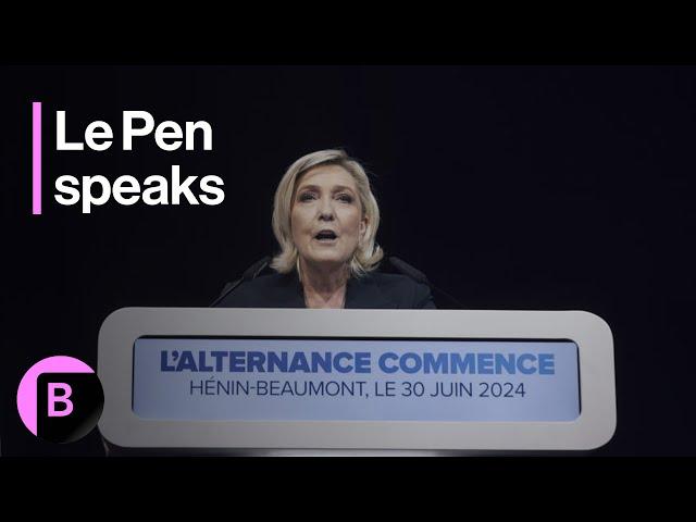 French Elections: Marine Le Pen Says French Put National Rally in Lead