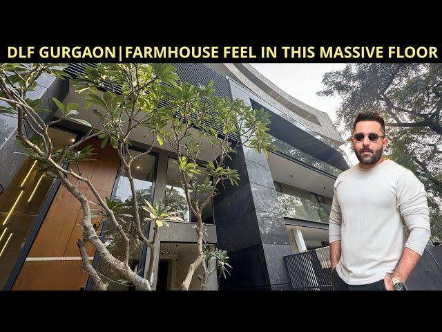 Farmhouse Feel in this Massive Floor | DLF Gurgaon | 650 sq yards | Park Facing Corner Builder Floor