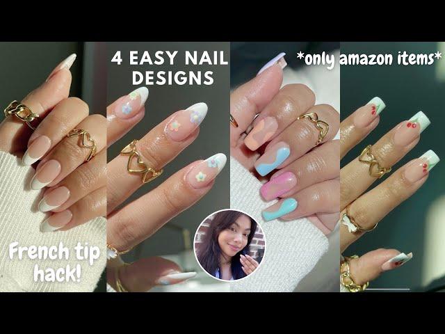 Struggling with Nail Art?  How to do a French Tip Hack & Easy Nail Art for Beginners 