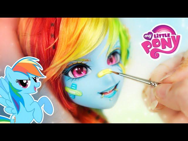 We redesigned RAINBOW DASH  from My Little Pony 🩵 custom Smart Doll