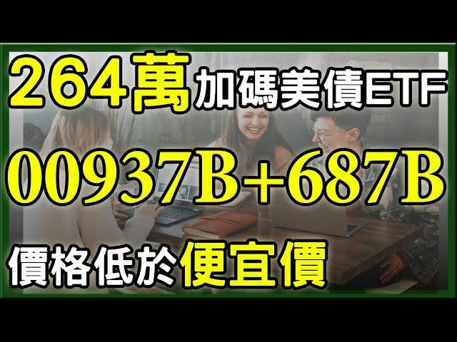 大跌避險，親身實驗加碼264萬存美債ETF 00937B、00687B，存債績效如何?