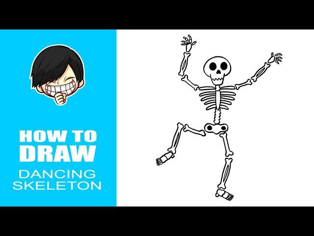 How to draw Dancing Skeleton