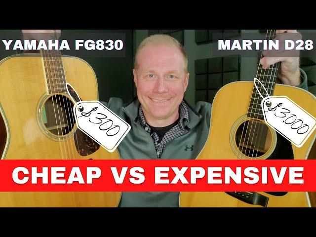 Yamaha FG830 vs Martin D28 // $300 vs $3000 Guitar // Cheap vs Expensive