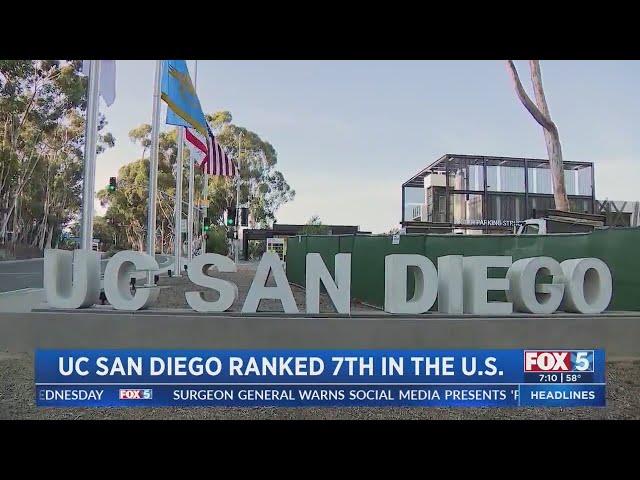 UC San Diego Ranked 7th Best Public University In US