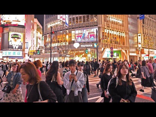 渋谷～原宿 / Night Walk in Shibuya to Harajuku, Tokyo, Japan (April 25, 2024)