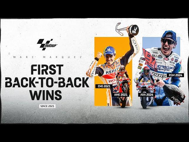 Marc Marquez confirms his return with his first back-to-back since 2021!  | 2024 #SanMarinoGP