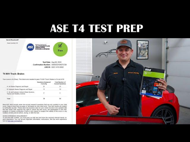 ASE T4 Medium/Heavy Truck Brakes Test - Study Advie and Tips