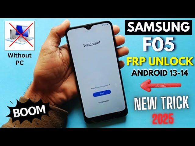 Samsung Galaxy F05 Frp Bypass Android 13-14 Without Pc | Samsung Google Account Unlock