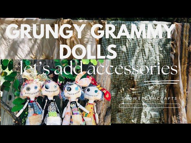 Junky Grungy Grammy Dolls how to make accessories pt.2 #dolls