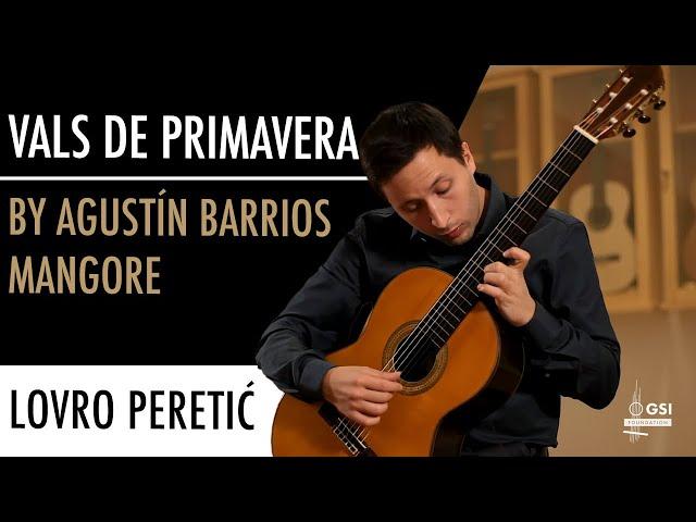 Lovro Peretić performs Agustin Barrios Mangore's "Vals de Primavera" on a 1966 Ignacio Fleta guitar