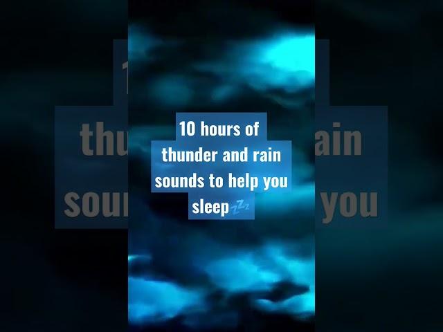 10 hours of Relaxing RAIN and THUNDER Sounds | Music for Sleep#relaxingmusic