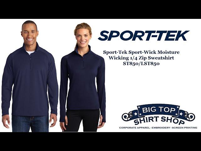 Sport-Tek Mens Sport-Wick Moisture Wicking 1/4 Zip Sweatshirt ST850/LST850