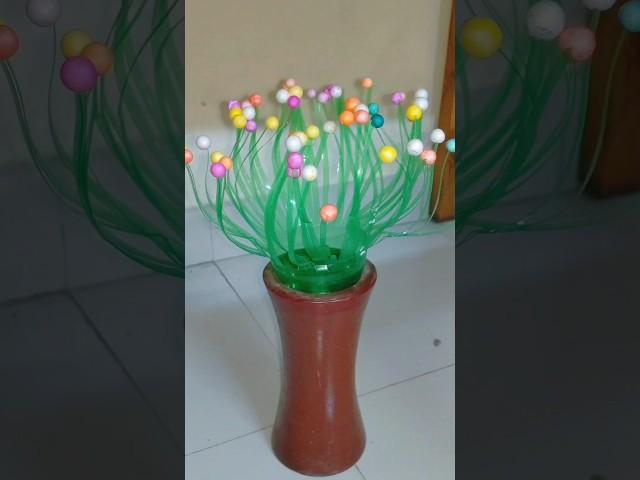 Plastic bottle craft idea #diy #bestout ofwasteidea#flower#wastematerialcraftidea#shorts