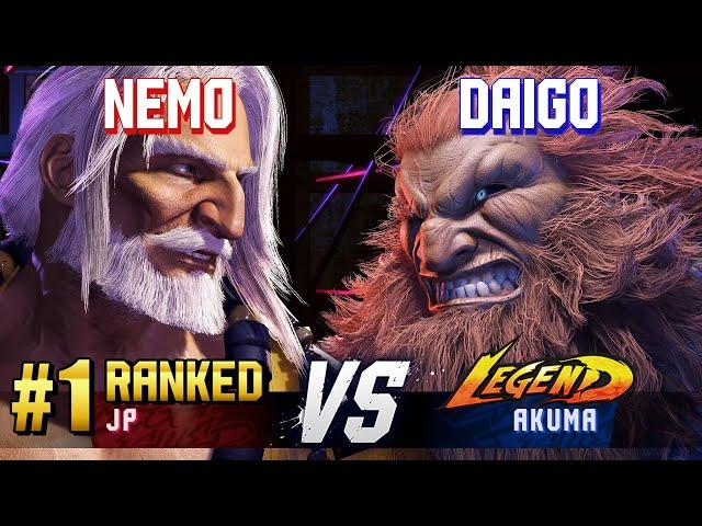 SF6 ▰ NEMO (#1 Ranked JP) vs DAIGO (Akuma) ▰ High Level Gameplay