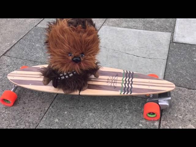 Star Wars dont upset the wookiee with Evolve Electic Skateboards Bustin Pintail