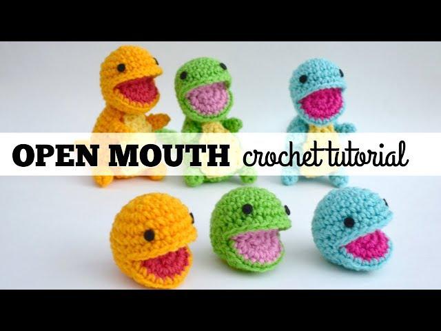 How to Crochet Open Mouth Amigurumi | Tutorial and Pattern