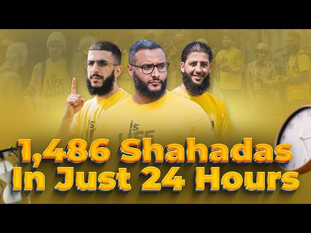 1,486 Shahadas In 24 HOURS! #GlobalDawahDay