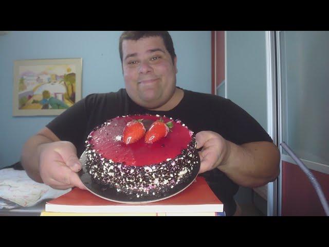 Tasty, Delicious Breakfast Birthday Cake (Τούρτα) and Frape.ASMR,MUKBANG.ENJOY!!(No Talking)