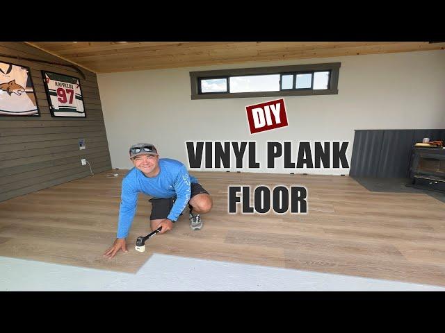 "How to Install Luxury Vinyl Plank Flooring in Your Shed, Mancave, or Home – Easy DIY Guide!"