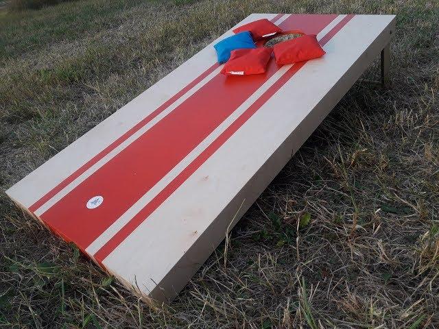 Die perfekte Gehrung schneiden, Cornhole Board bauen