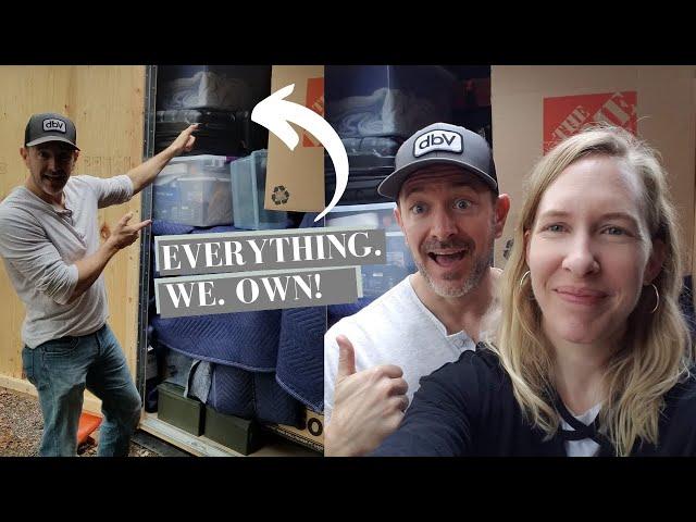 Can we fit everything we own in a Uhaul Ubox ? - VLOG | Wandering Journey ep 21