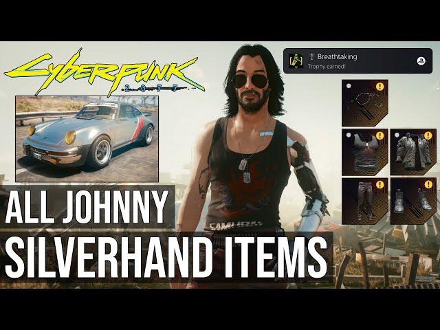 All Johnny Silverhand Items Locations (Breathtaking Trophy) - Cyberpunk 2077