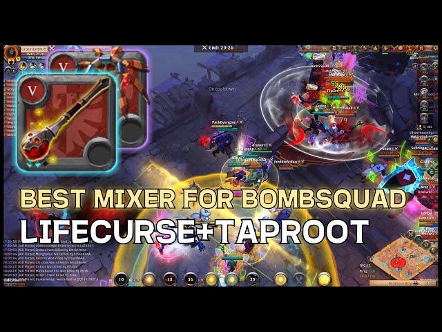 Albion Online ZvZ: The Best Lifecurse Blender for Bomb Squad/ 알비온 ZvZ: 밤스쿼드를 위한 최고의 라이프커즈 믹서기