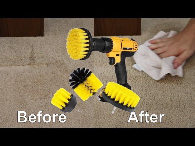 Detailing drill Brushes review cleaning carpet and upholstery