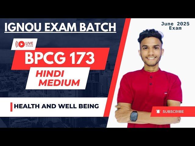 BPCG 173 | Health and well being | Important question | Psychology | IGNOU WALAY