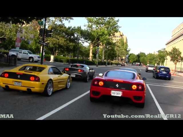 Exotics Driving through Washington DC