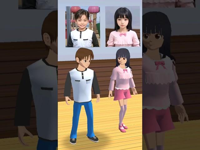 Mio Aida & Yuta Aida in Real Life || Sakura School Simulator #shorts