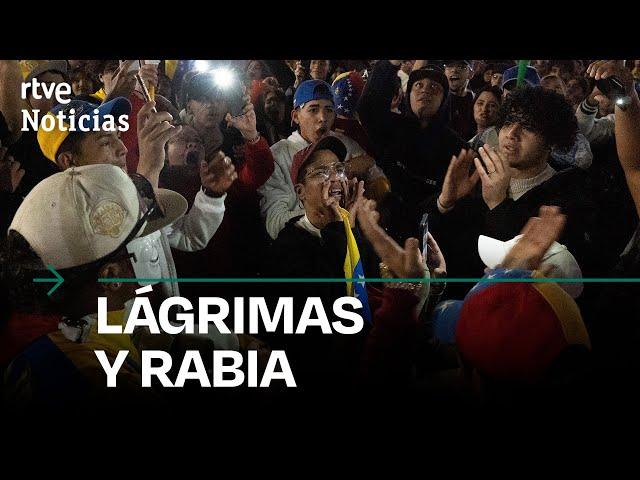 ELECCIONES VENEZUELA: DESESPERACIÓN frente a las EMBAJADAS VENEZOLANAS tras la VICTORIA de MADURO |