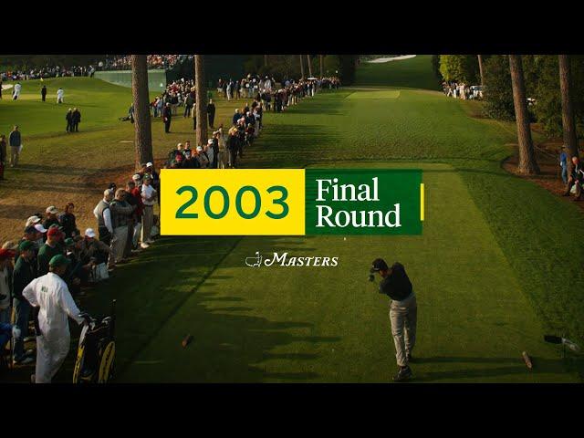 2003 Masters Tournament Final Round Broadcast